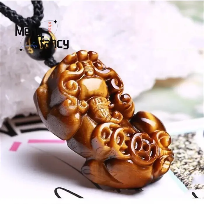 Pendentif Pixiu riche en œil de tigre naturel