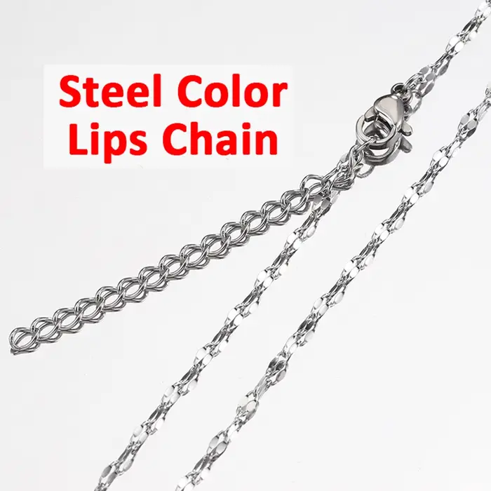 Chaînes de perles en acier inoxydable pour bijoux DIY classiques box beaded sequins snake lips chain pour femmes hommes occasions spéciales quotidiennes