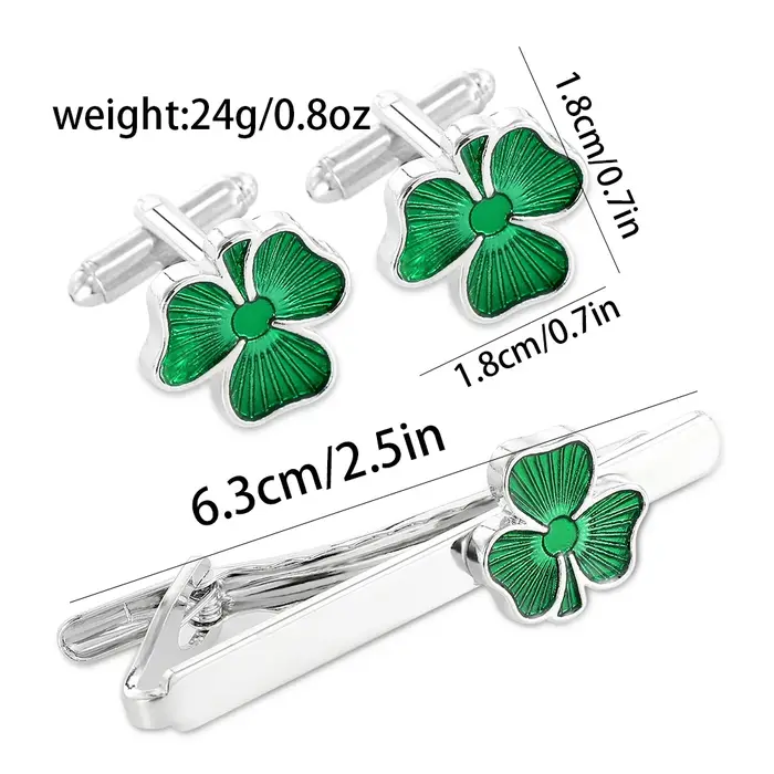 Lèvent de manchette Shamrock vert pour hommes