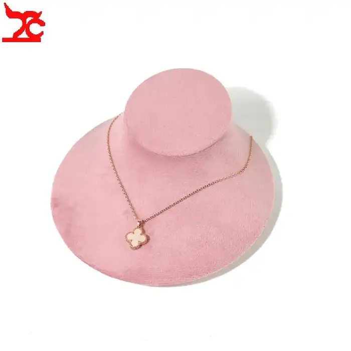 Présentoir de Bijoux en Velours pour Collier, Pendentif, Modèle de Cou, Perle