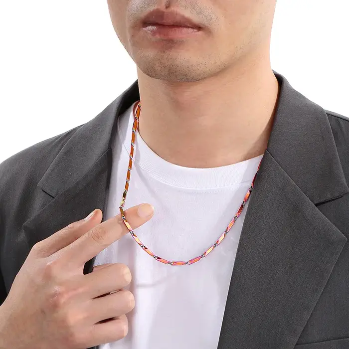 Kalen – collier chaîne à maillons épais pour hommes