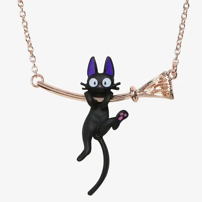Collier drôle avec chat noir pour femmes, pendentif chat mignon, bijoux pour adolescentes