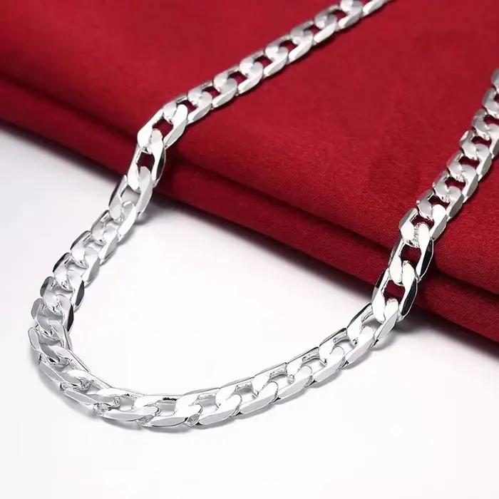 Collier en argent Sterling 925 pour hommes et femmes
