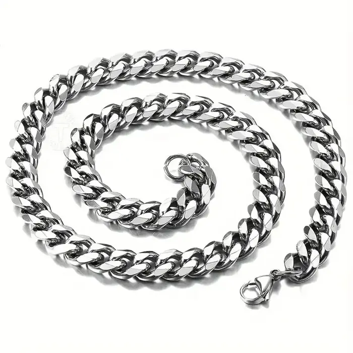 Collier chaîne en acier inoxydable pour hommes