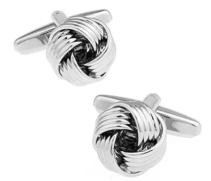Boutons de manchette noirs en cuivre de qualité supérieure avec design de nœud moderne pour hommes élégants occasions spéciales