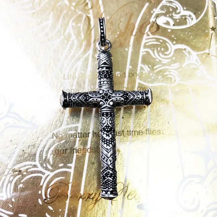Pendentif Maori ornementation emblématique croix bijoux fins Europe 925 en argent Sterling Ethno cadeau pour femmes hommes