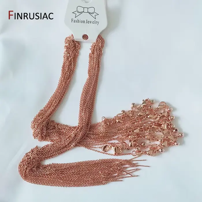 Collier/Bracelet réglable plaqué or véritable de haute qualité, chaîne fine, vente en gros, résultats de chaîne pour la fabrication de bijoux à faire soi-même