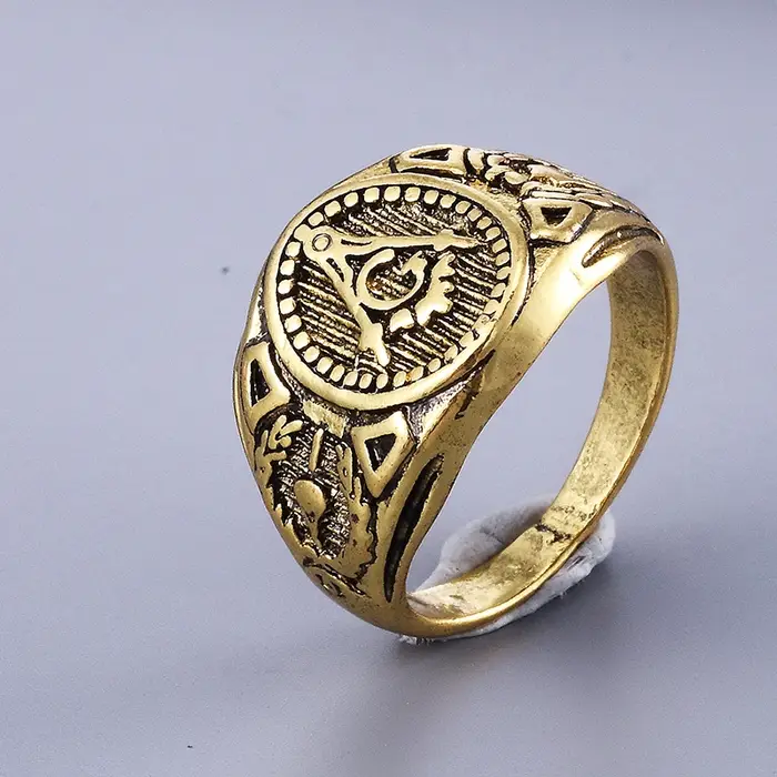 Bijoux fantaisie Vintage charme Mason franc-maçon anneaux maçonniques pour hommes femmes cadeaux de noël