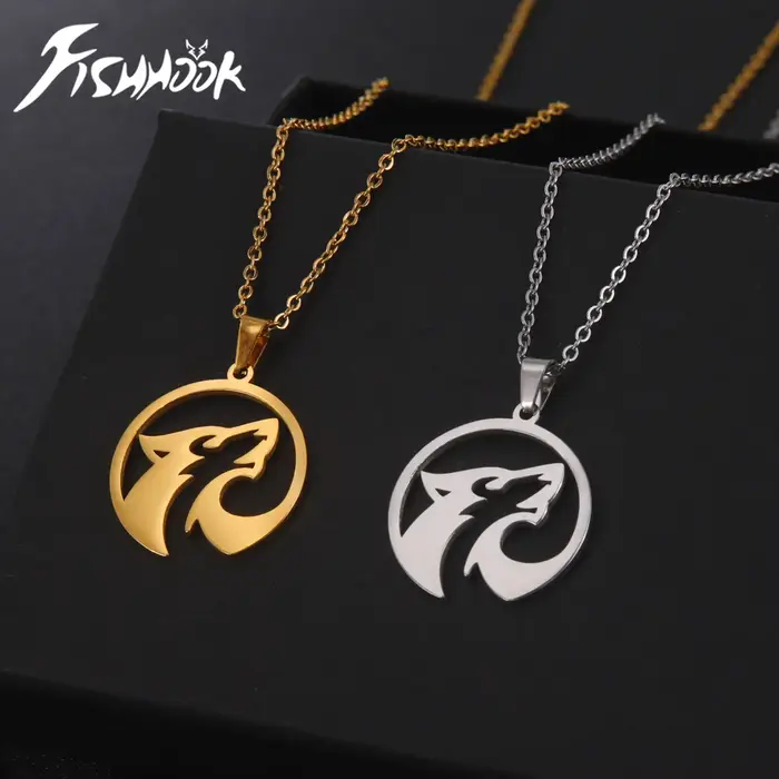Collier loup, chaîne animale