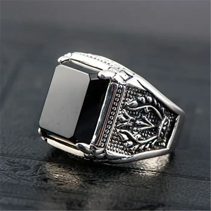 Bague vintage en argent sterling 925 pour homme et femme, magnifique bague de mode, bijoux de mariag