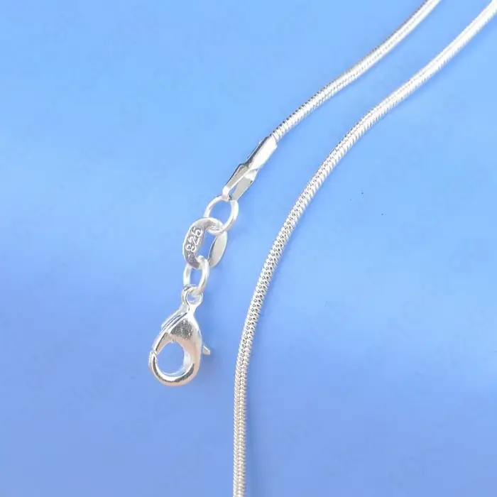 Collier en argent regardé 100% avec fermoirs en ster corrigé pour homme et femme, pendentif, 925 aut