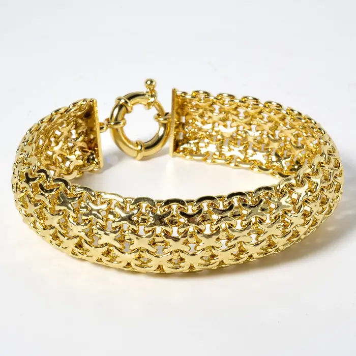 Bracelet en cuivre plaqué or 18 carats