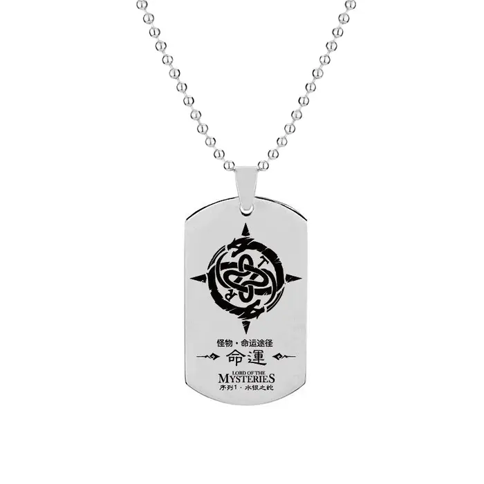 Collier avec Pendentif du Seigneur des Mystères en Acier Inoxydable pour Homme et Femme, Bijou avec 