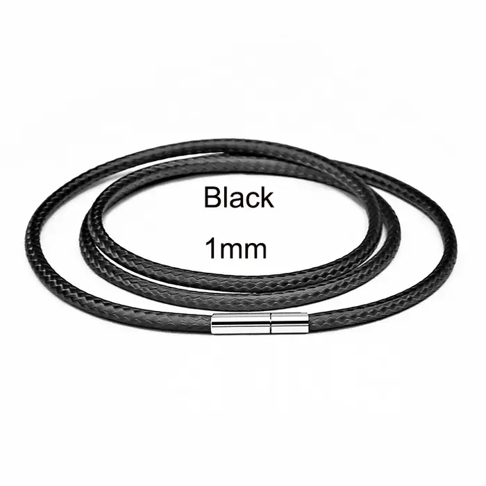 Cordon en cuir 1-3mm, chaîne en corde de cire