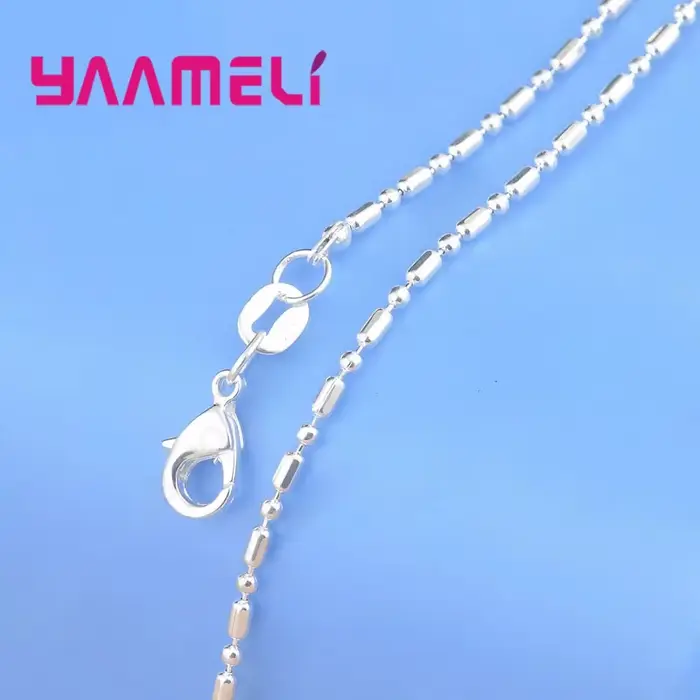 Grande Offre Ensemble de colliers à maillons en argent Sterling 925 véritable, mélange de 20 Styles, 18 pouces, chaînes + fermoirs à langosta, commande d'échantillon, 20 pièces
