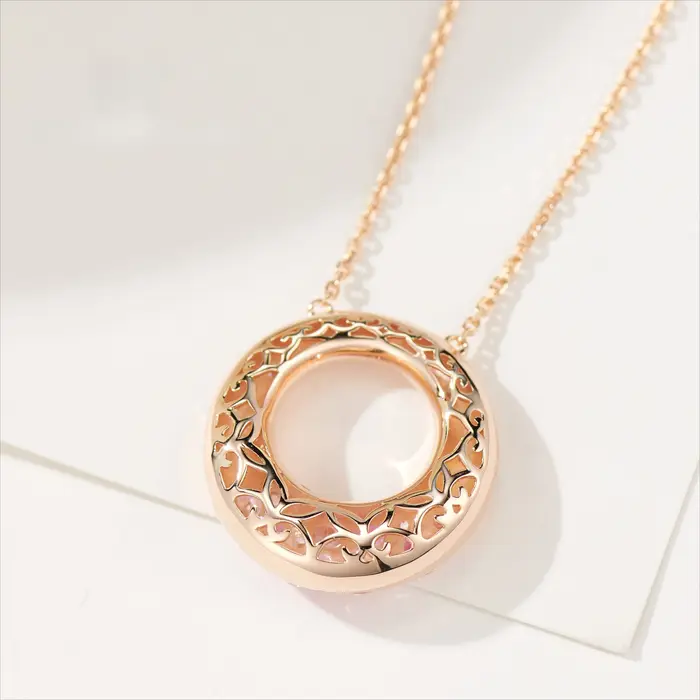 Collier beignet, collier en argent 925