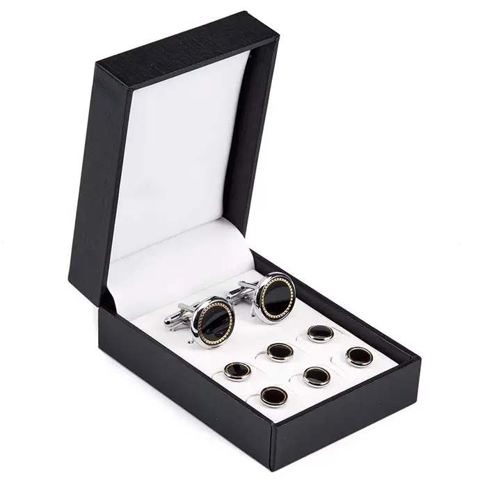 Ensemble de boutons de manchette de mariage de luxe pour hommes