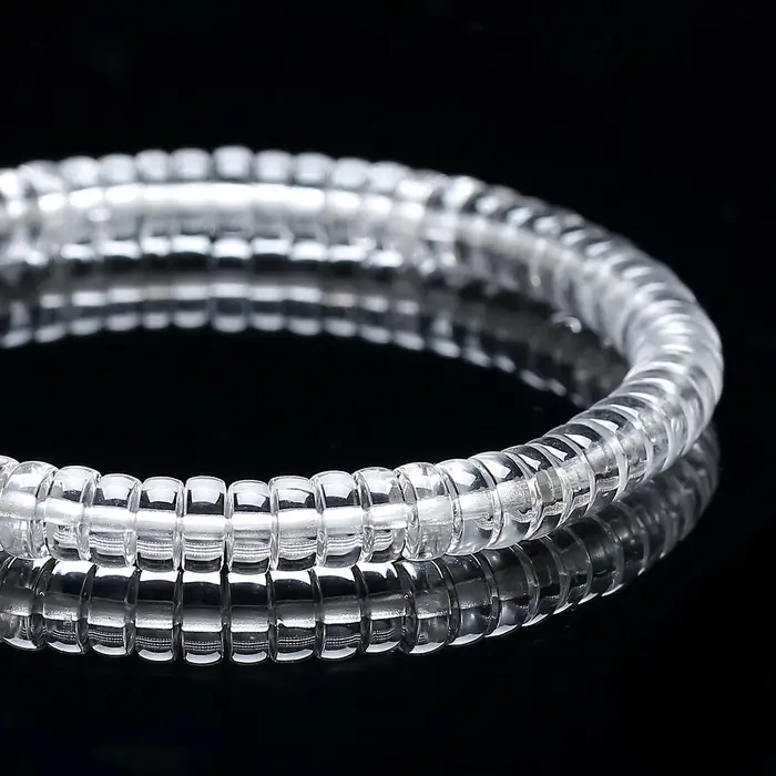 JD pierre naturelle Hetian Jade coupe droite baril perle Bracelets femmes hommes charme chanceux Reiki guérison