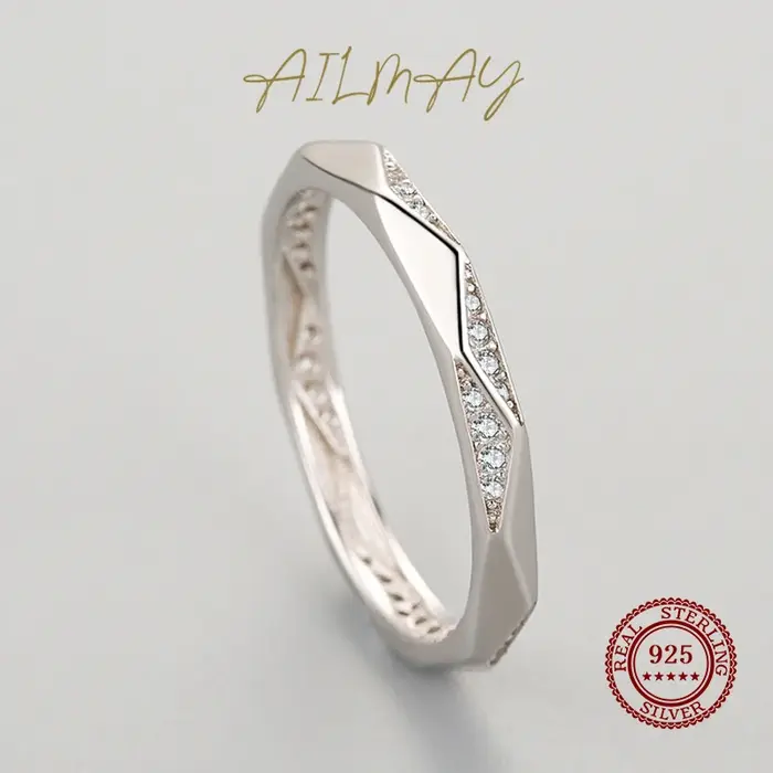 Ailmay – bagues en argent Sterling 925 véritable