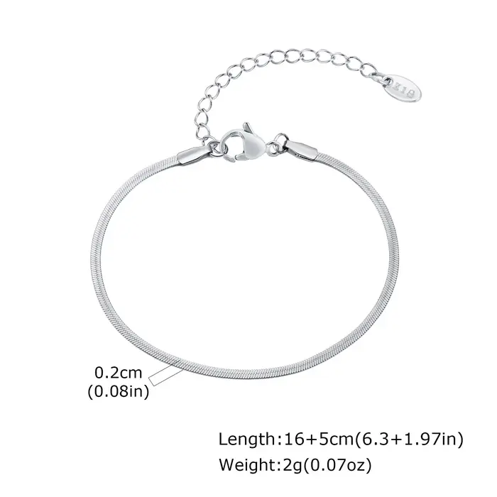 Bracelet à chaîne fine pour hommes