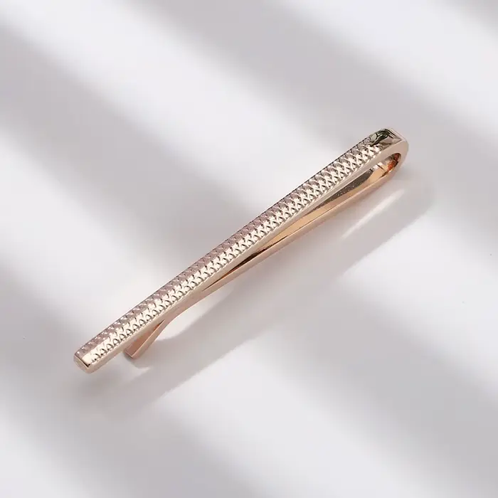 Pince à cravate en métal de luxe léger avec cristaux pour homme, accessoire de mariage et bijou