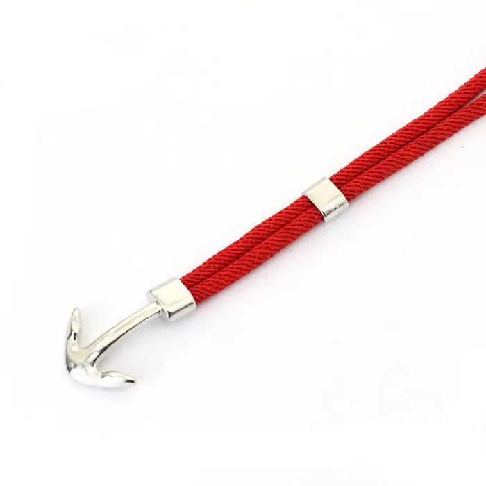 Bracelet Ancre Style Marin pour Hommes en Fil Multicolore Bracelet Enveloppant Ancre pour Occasions Spéciales Plage Surf Accessoires