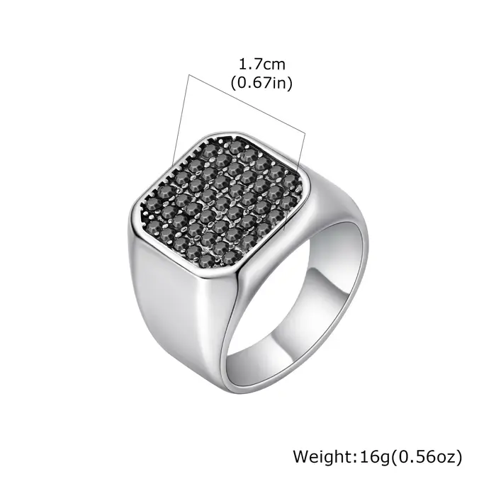 Vnox – bague en acier inoxydable pour hommes