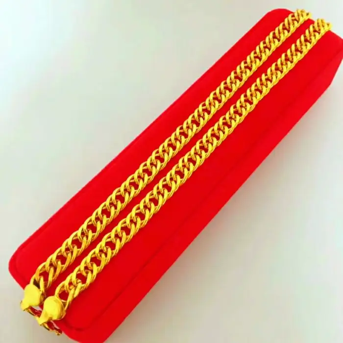 Collier Big Boss en or pur 18 carats pour hommes