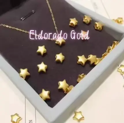 Eldorado Gold - Bijoux en or pur 24 carats 999 - Accessoires de bijouterie fine - Pendentif étoile e