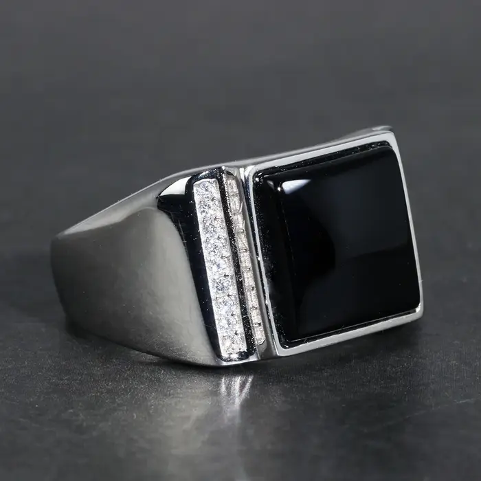 Bague en argent Sterling 925 pour hommes