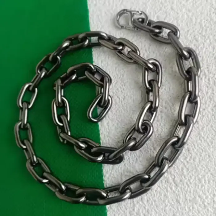 Collier en titane pur pour hommes, chaîne à maillons toriques 3D de 9.5mm, minimaliste, élégant, per