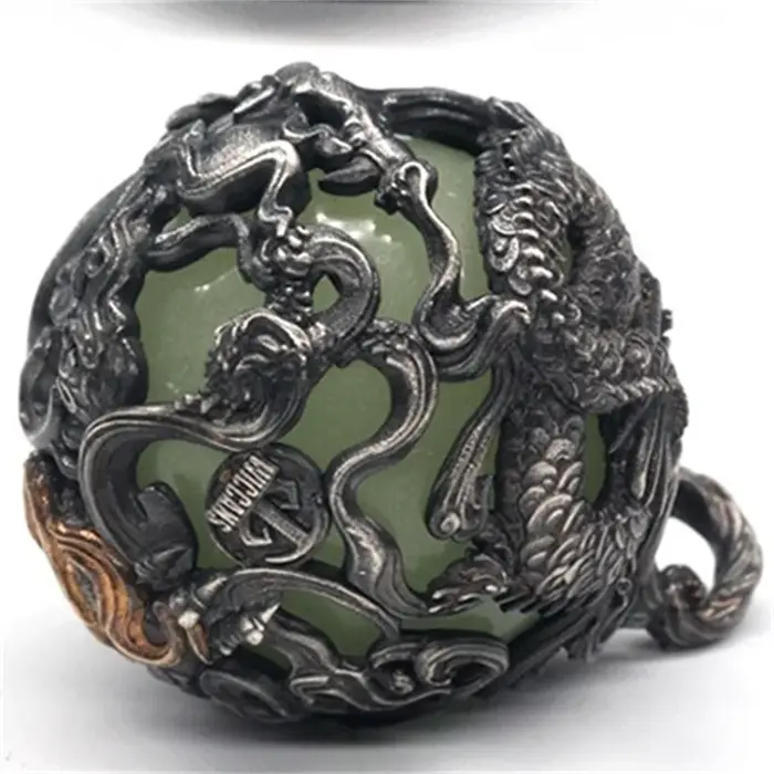 Collier pendentif dragon de bon augure dominateur rétro pour hommes