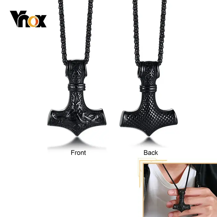 Vnox – colliers Viking rétro pour hommes