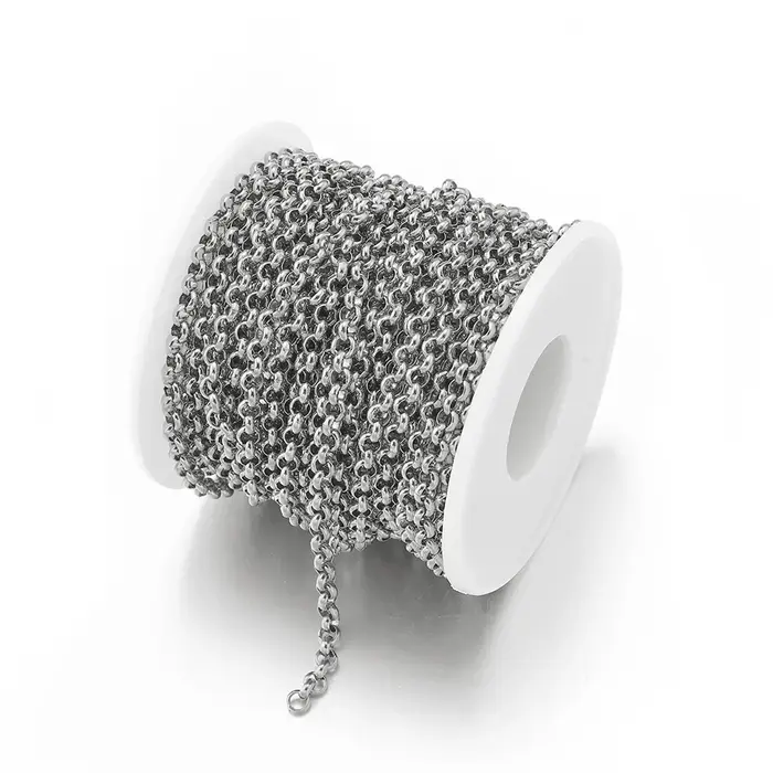 Chaînes en acier inoxydable dorées 2.5/3/4mm forme O pour créations de bijoux à faire soi-même occasions spéciales bijoux personnalisés pour femmes