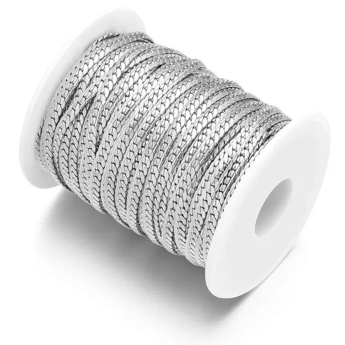 Chaîne cubaine en acier inoxydable couleur or pour bricolage bijoux collier bracelets gourmettes composants faits à la main fournitures en vrac pour occasions spéciales