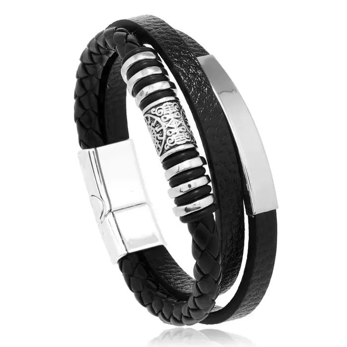 Bracelets en cuir tendance pour hommes