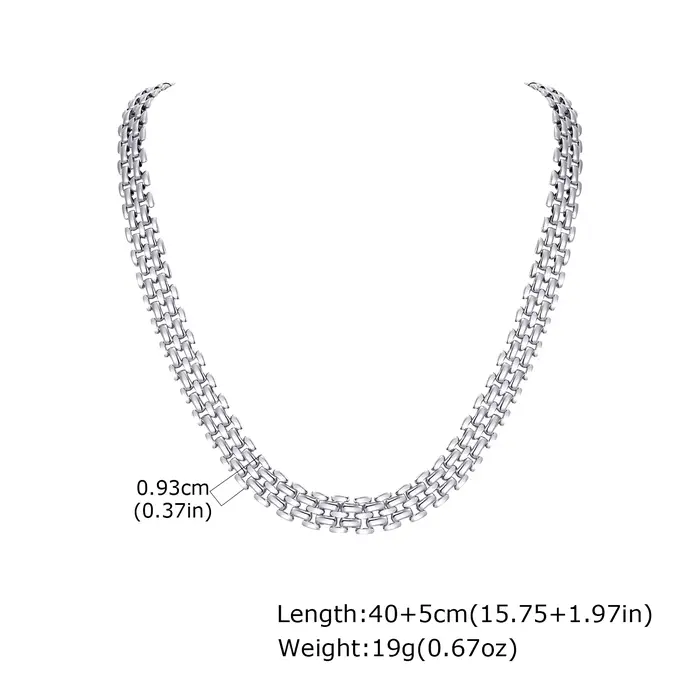 Collier minimaliste à sangle pour femmes en acier inoxydable occasion quotidienne party mariage anniversaire fête des mères