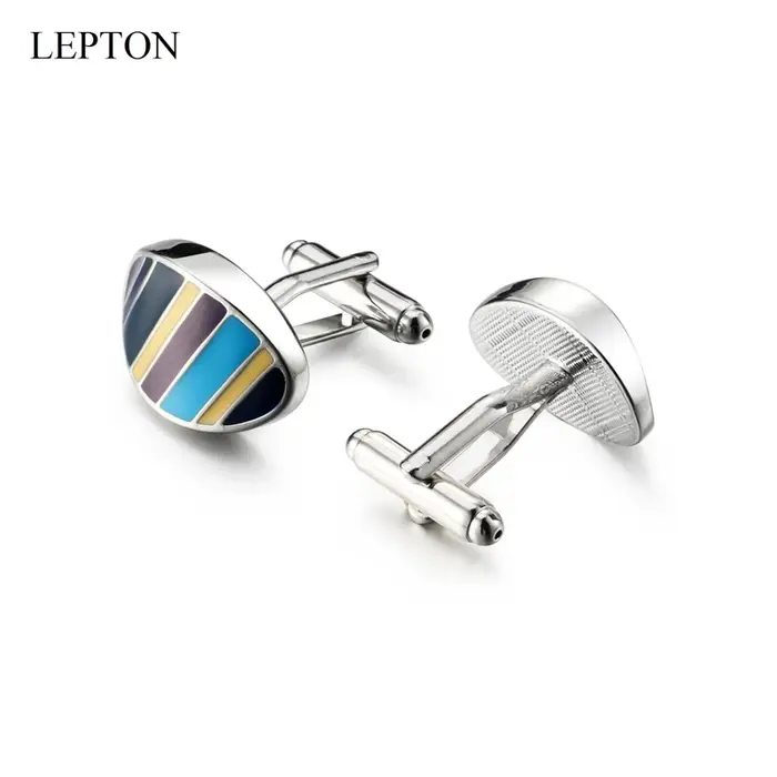 Boutons de manchette de style Flower Design Enamel pour homme élégants et modernes cadeau pour marié et occasions spéciales