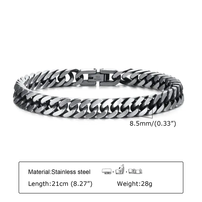 Chunky Retro Cuban JOMen Bracelets