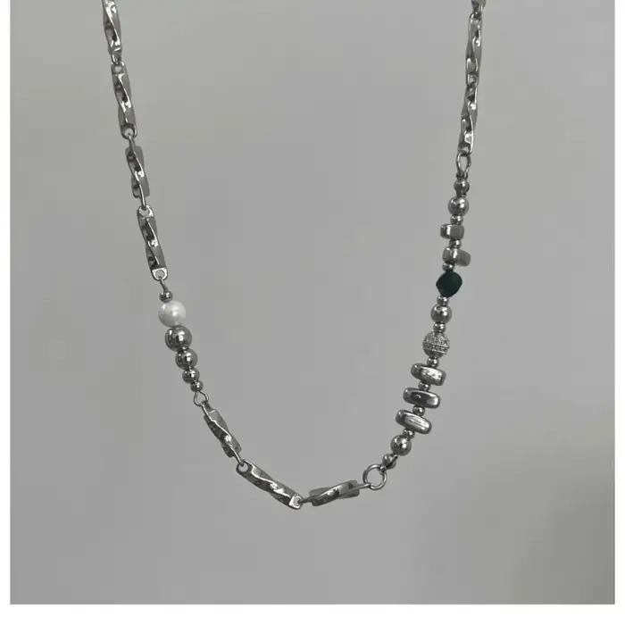 Collier d'épissure sans décoloration en acier inoxydable pour hommes
